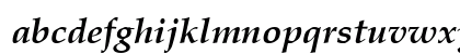 Criteria SSi Bold Italic Lowercase Preview