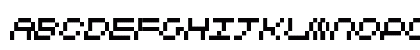 CubicFive11 Italic Lowercase Preview
