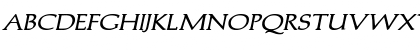 Trajans-Caps-Extended Bold Italic Font