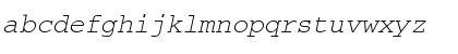 Typewriter-Oblique Regular Font