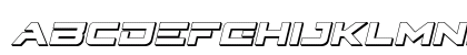 Cyberdyne 3D Italic Lowercase Preview