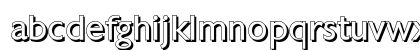 ChantillyDropShadow Regular Lowercase Preview