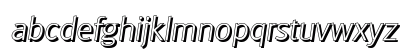 GlasgowDropShadow-ExtraLight Italic Preview