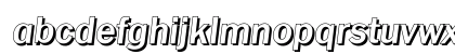 PlymouthDropShadow Bold Italic Lowercase Preview