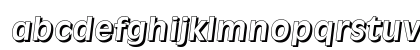 RavennaDropShadow Bold Italic Lowercase Preview
