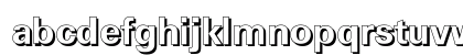 UltimateDropShadow Bold Lowercase Preview