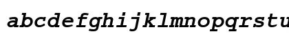 Dark Courier Bold Italic Lowercase Preview