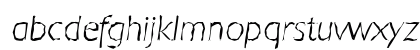DavidBeckerRandom-Xlight Italic Lowercase Preview