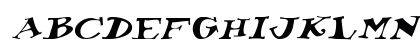KoolKapsDisplayHvy Italic Lowercase Preview