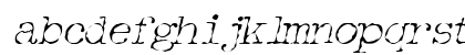Detective Italic Lowercase Preview