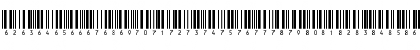 Barcode2_5IN Normal Font