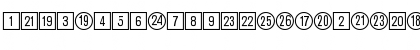 CircledNumbers Regular Font