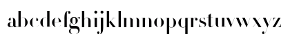 Didot Bold Lowercase Preview