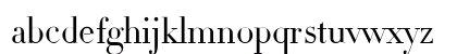 Didot Medium Lowercase Preview