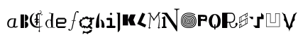 Times New Roman Regular Lowercase Preview