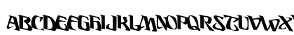 DisPlacedFont Bold Lowercase Preview