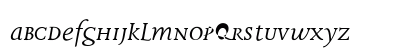 Disturbance Medium Italic Lowercase Preview