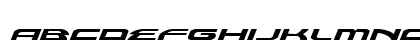 Alexis Expanded Italic Expanded Italic Lowercase Preview