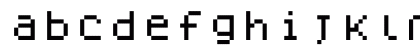 Dogica Regular Lowercase Preview