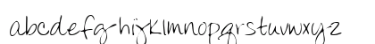 DonnysHand Regular Lowercase Preview
