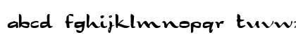 Drakkar Regular Lowercase Preview