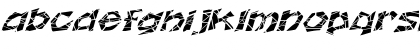 WrinklecutExtended Oblique Font