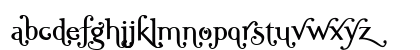 Ela Swashes Plain Regular Lowercase Preview