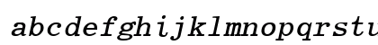 Elite Bold Italic Lowercase Preview