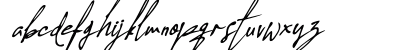 Allison Tessa Oblique Lowercase Preview