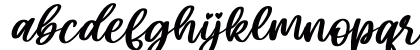 Ellisha Italic Lowercase Preview
