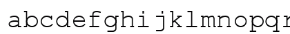 ER Courier Regular Lowercase Preview