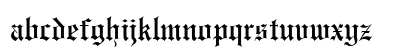 Engraved Normal Lowercase Preview