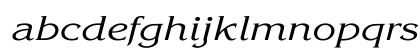 Korinna-KursivRegular Wd Regular Lowercase Preview