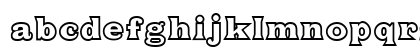 Fat Legs Outline Semi-expanded Heavy Lowercase Preview