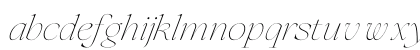 feonie Italic Lowercase Preview