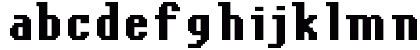 FFF Antigua Bold Extended Regular Lowercase Preview