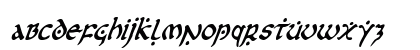 First Order Condensed Italic Condensed Italic Lowercase Preview