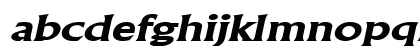 Flair Extended BoldItalic Lowercase Preview
