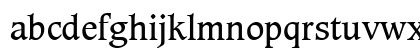 Caxton LT Book Regular Lowercase Preview