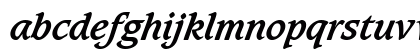 Caxton LT Book Bold Italic Lowercase Preview