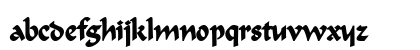 Flat Brush Condensed Bold Lowercase Preview