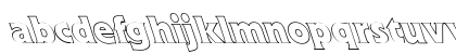 Flick Bold Hollow Lefty Regular Lowercase Preview