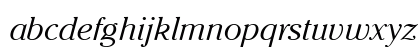 Cheltenham LT Light Italic Lowercase Preview