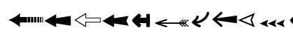 Follow The Arrow Regular Lowercase Preview