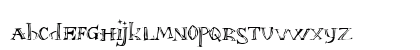 Font in a Red Suit (The Christmas Font) Lowercase Preview