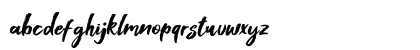 Foxlite Script Regular Lowercase Preview