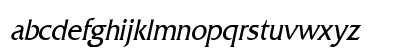 Franco Condensed Italic Lowercase Preview