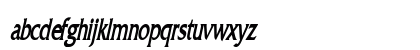 Franco Thin Bold Italic Lowercase Preview