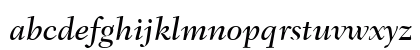 Fairfield LT Medium Italic Lowercase Preview