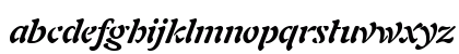 Freeform-721 HU Bold Italic Lowercase Preview